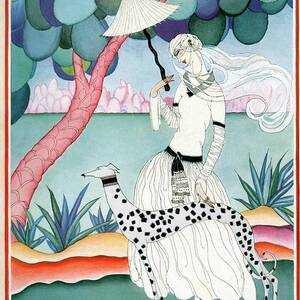 A Vogue Cover Of A Woman With A Dalmatian by Helen Dryden A Vogue Cover Of A Woman With A Dalmatian by Helen Dryden