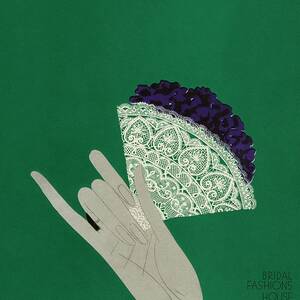 A Vogue Cover Of A Woman's Hand Holding Flowers by Eduardo Garcia Benito