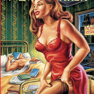 A Woman Gets Dressed While A Man Sleeps by Owen Smith A Woman Gets Dressed While A Man Sleeps by Owen Smith