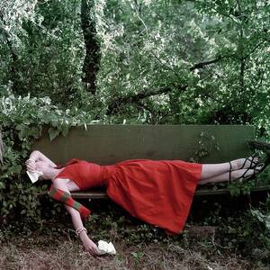 A Woman Lying On A Bench by John Rawlings A Woman Lying On A Bench by John Rawlings