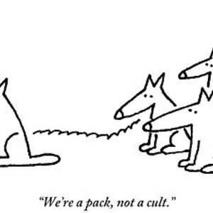 An Alpha Wolf Tries To Convince Another Wolf by Charles Barsotti An Alpha Wolf Tries To Convince Another Wolf by Charles Barsotti