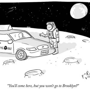 An Astronaut Says To A Taxi Cab On The Moon by Farley Katz