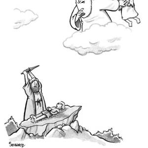 As Abraham Raises The Dagger Over His Son by Benjamin Schwartz