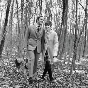 Audrey Hepburn And Husband Walking In The Woods by Henry Clarke Audrey Hepburn And Husband Walking In The Woods by Henry Clarke