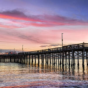 Balboa Pier Sunset by Kelley King