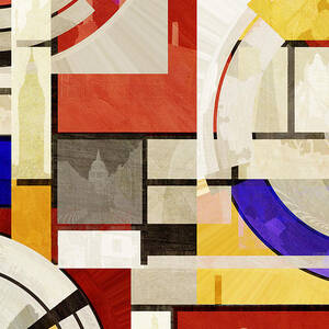 Bauhaus Rectangle THREE by BFA Prints
