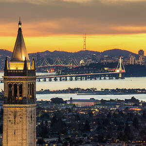 Berkeley Campanile With Bay Bridge And by Chao Photography Berkeley Campanile With Bay Bridge And by Chao Photography