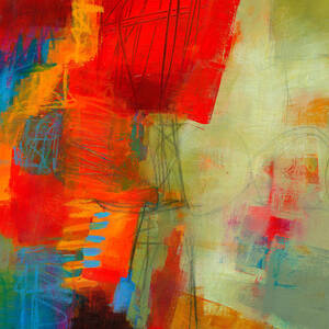 Blue Orange 1 by Jane Davies
