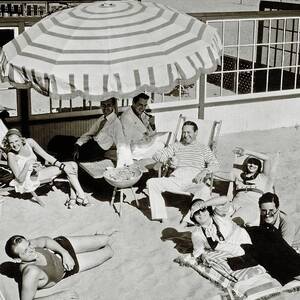 Celebrities On A Beach by Edward Steichen