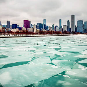 Chicago Winter Skyline by Paul Velgos Chicago Winter Skyline by Paul Velgos