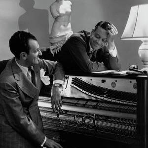 Cole Porter And Moss Hart At A Piano by Lusha Nelson