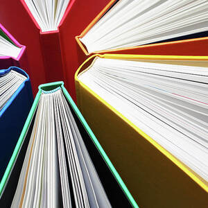 Colorful Books Abstract by Blackred Colorful Books Abstract by Blackred