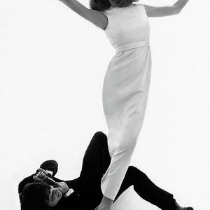 David Bailey Taking A Photograph Of Veruschka by Bert Stern