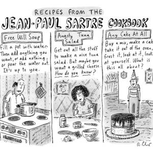 Descriptions Of Jean-paul Sartre Cookbook Recipes by Roz Chast
