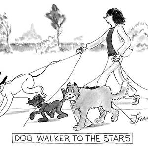 Dog Walker To The Stars by Edward Frascino