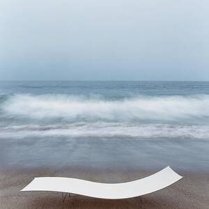 Flexy Batyline Mesh Curve Chaise On Malibu Beach by Simon Watson