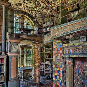 Fonthill Castle Library Room by Susan Candelario