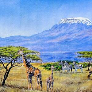 Gathering at Mount Kilimanjaro by Joseph Thiongo Gathering at Mount Kilimanjaro by Joseph Thiongo