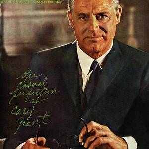 Gq Cover Of Actor Cary Grant Wearing Suit by Chadwick Hall