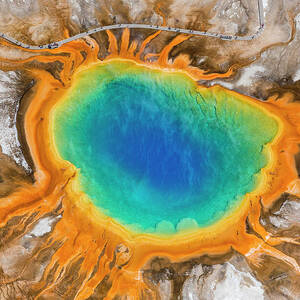 Grand Prismatic Spring, Yellowstone by Peter Adams Grand Prismatic Spring, Yellowstone by Peter Adams