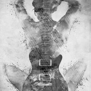 Guitar Siren in Black and White by Nikki Smith Guitar Siren in Black and White by Nikki Smith