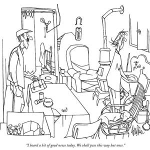 I Heard A Bit Of Good News Today. We Shall Pass by George Price