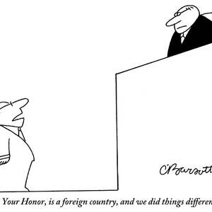 In Court, A Lawyer Addresses The Judge by Charles Barsotti