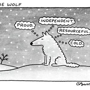 Lone Wolf: by Charles Barsotti Lone Wolf: by Charles Barsotti