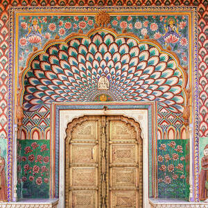 Lotus Gate In Jaipur City Palace by Hakat