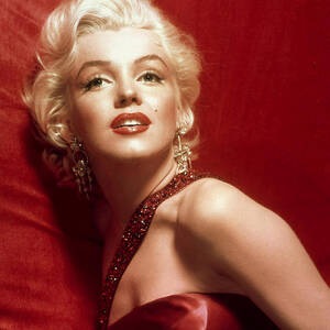 Marilyn Monroe in Red by Georgia Clare Marilyn Monroe in Red by Georgia Clare