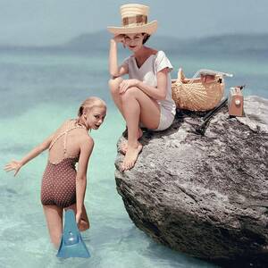 Models At A Beach by Richard Rutledge Models At A Beach by Richard Rutledge