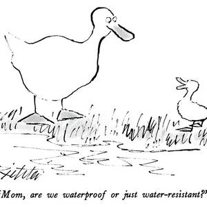Mom, Are We Waterproof Or Just Water-resistant? by Mischa Richter