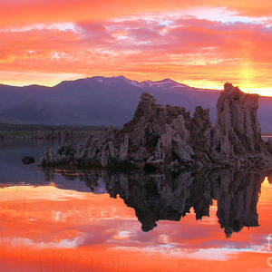 Mono Lake Fiery Sunset by Adam Jewell Mono Lake Fiery Sunset by Adam Jewell