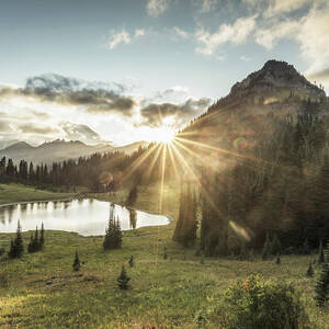 Mt.rainier In Sunset by Chinaface Mt.rainier In Sunset by Chinaface
