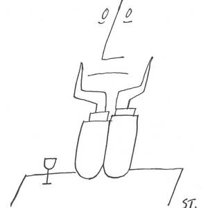 New Yorker August 7th, 1954 by Saul Steinberg New Yorker August 7th, 1954 by Saul Steinberg