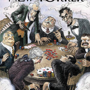 New Yorker February 12th, 1996 by Edward Sorel New Yorker February 12th, 1996 by Edward Sorel