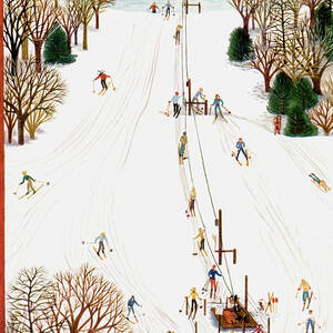 New Yorker February 3rd, 1951 by Ilonka Karasz New Yorker February 3rd, 1951 by Ilonka Karasz