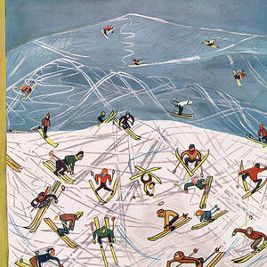 New Yorker February 5th, 1955 by Ludwig Bemelmans