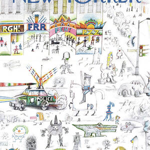 New Yorker January 16th, 1971 by Saul Steinberg New Yorker January 16th, 1971 by Saul Steinberg