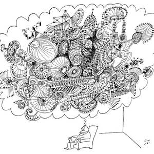 New Yorker March 2nd, 1963 by Saul Steinberg