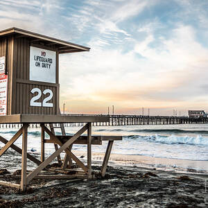 Newport Beach Pier and Lifeguard Tower 22 Photo by Paul Velgos