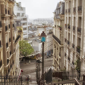 Paris Montmartre - Architecture and Steps by Georgia Clare