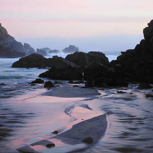 Pfeiffer Beach Rocks, Purple Sand And by Terryfic3d