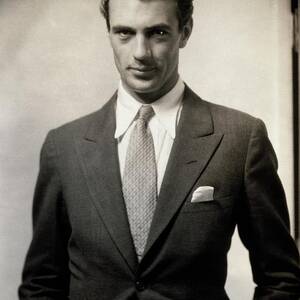 Portrait Of Gary Cooper Wearing A Suit by Edward Steichen