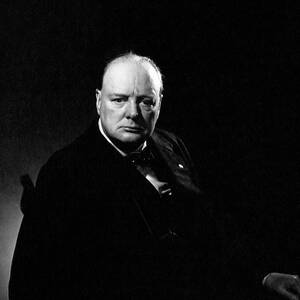 Portrait Of Winston Churchill by Edward Steichen