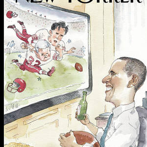 The Big Game by Barry Blitt The Big Game by Barry Blitt