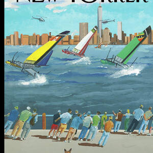 Reggata On The Hudson by Bruce McCall