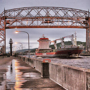 Sailing Through The Duluth Aerial Lift Bridge by Duluth To Door County Photography Sailing Through The Duluth Aerial Lift Bridge by Duluth To Door County Photography