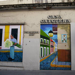 San Juan - Casa Galguera Mural by Richard Reeve