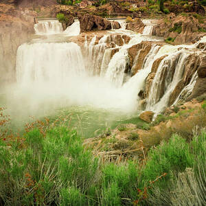 Shoshone Falls At Sunset by Powerofforever